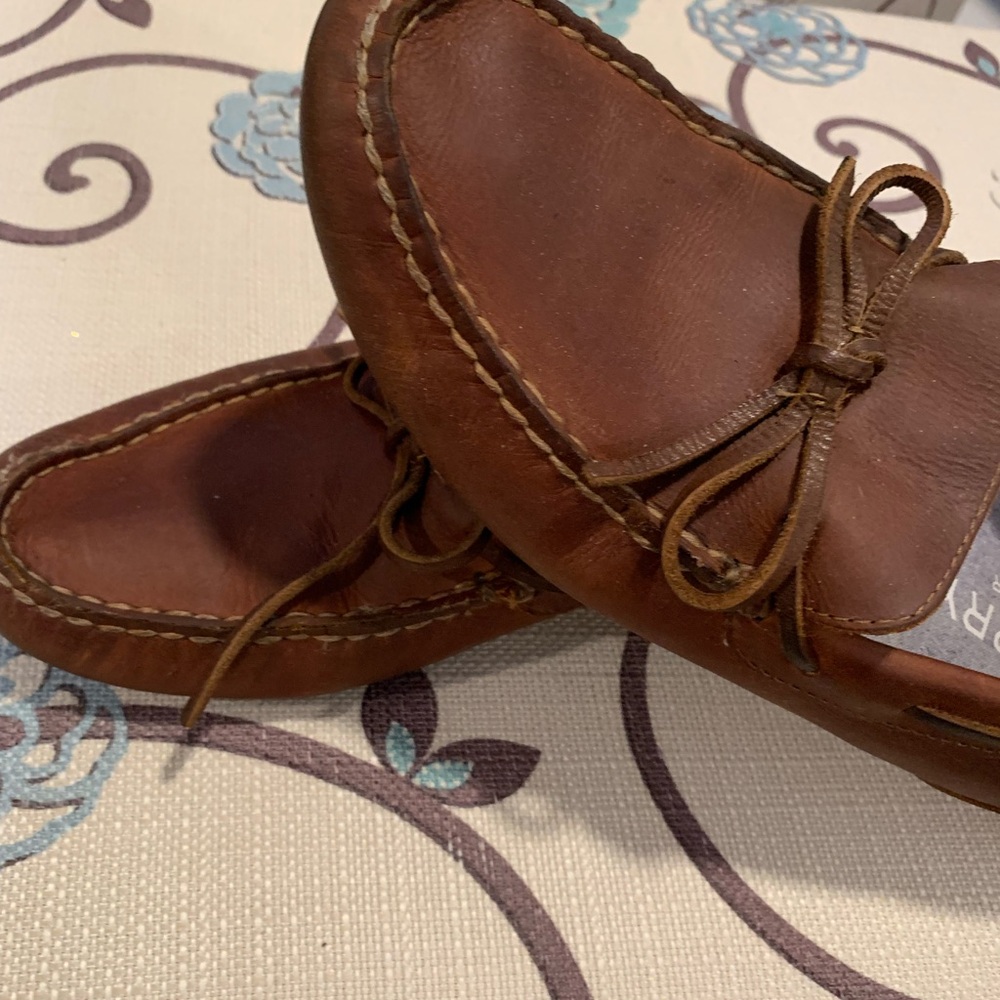 Sperry Top-Sider Davenport 1-Eye/Dark Tan Leather Size 7.5 - Picture 3 of 7